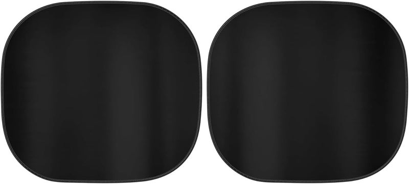 BDK 2PC Metallic Black Car Window Sun Shade Auto Shade for Windshield Visor, Block UV Reflect Heat to Keep Your Car SUV Truck, 31.75" x 28.75" - Image 1